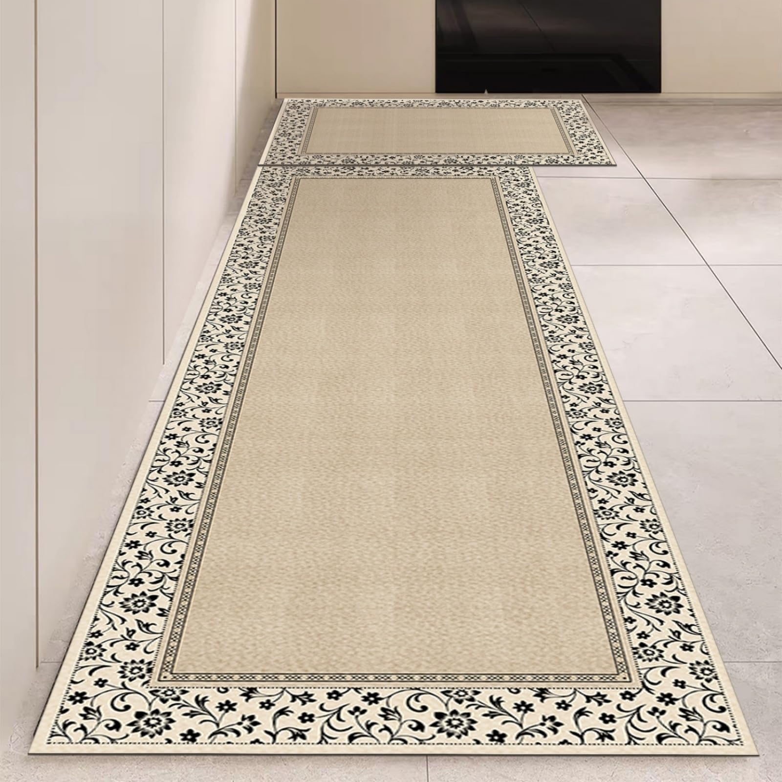 Alfombra vinílica de cocina para el hogar moderno, lavable y tapete decorativo de 50x80 cm