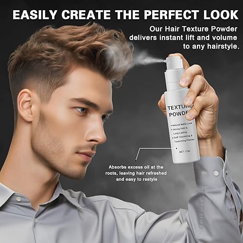 Miniatura 7 de Polvo de peinado para hombres y mujeres, ligero y voluminizador para textura del cabello en aerosol con acabado mate, polvo texturizador para