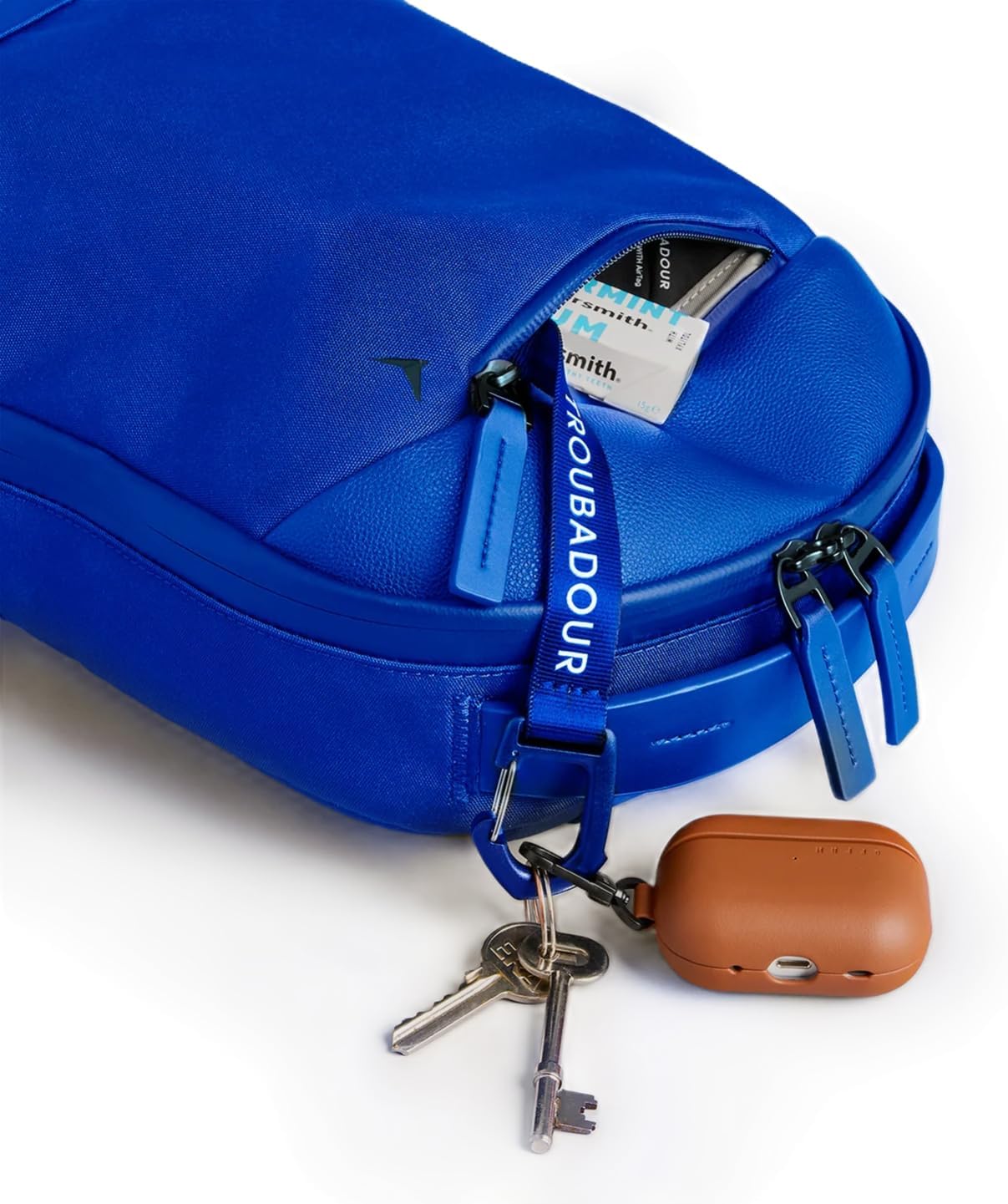 Troubadour Apex Mini - Premium 10L Ultra-Compact Everyday Bag - Ergonomic & Weatherproof - Electric Blue