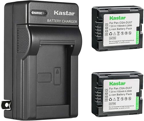 Miniatura 5 de Kastar - Cargador de batería de repuesto para Panasonic CGA-DU06, CGR-DU06, CGA-DU07, CGR-DU07, CGA-DU12, CGR-DU12, CGA-DU14, CGR-DU14, CGA-DU21,