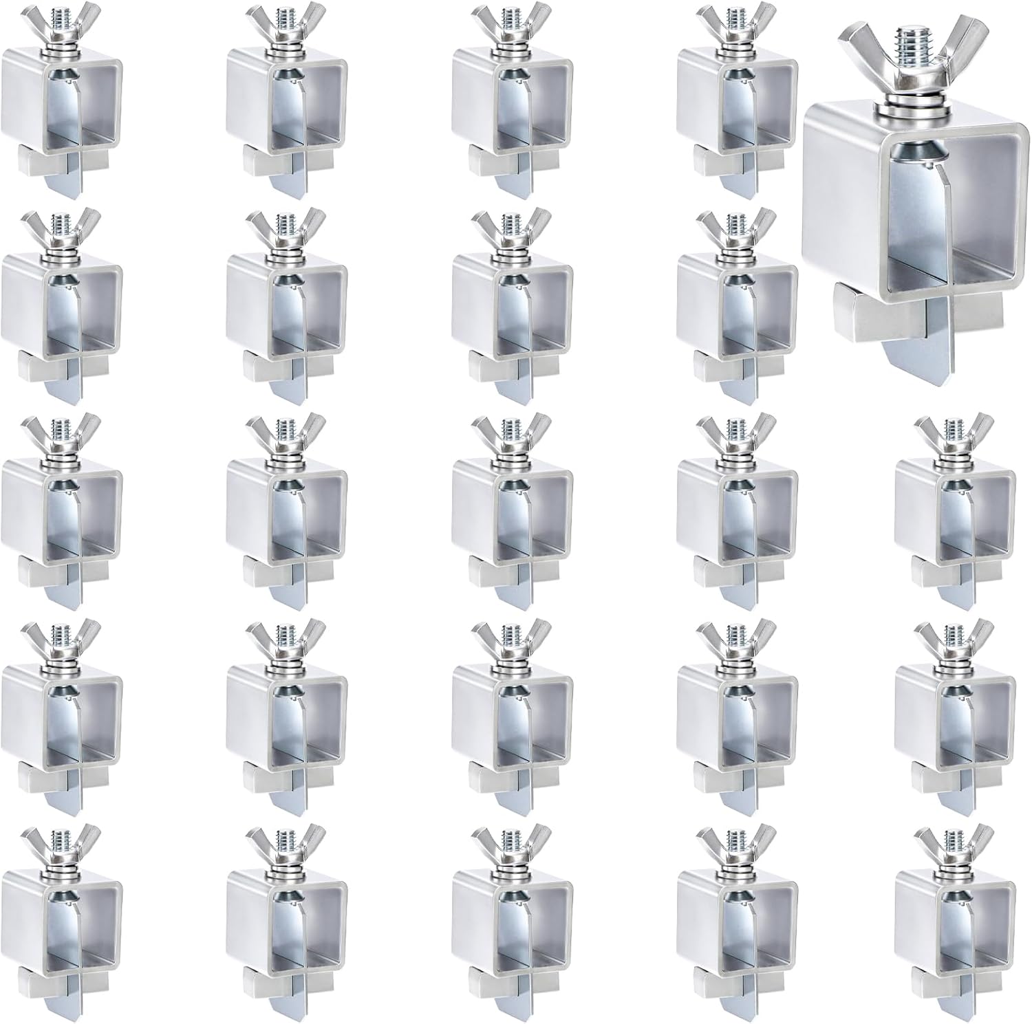 24 Pcs Butt Welding Clamps, Sheet Metal Welding Clips, Auto Body Panel Clamps for Edge to Edge Welding, Small Welding Clamps Tack, Welding Door Alignment Tool for Patch Repairs