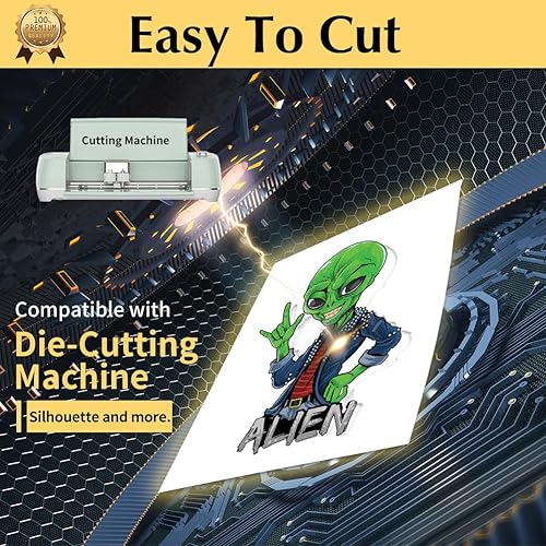 Miniatura 9 de TransOurDream Tru-Iron - Papel de transferencia de calor para telas oscuras (25 hojas, 8.5 x 11, oscuro 5.0), vinilo de transferencia de calor