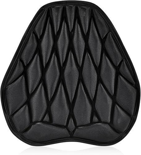 Miniatura 13 de SaferCCTV Cojín de asiento de motocicleta con malla 3D de refrigeración por aire, almohadillas protectoras para el trasero, funda fresca