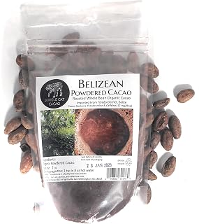 Organic Belizean Powdered Cacao - 200g/7.05oz - Whole Bean Cocoa Powder - Superfood: Hot Chocolate | Baking | Smoothies | Pancake Batter | Chocolate Sauce