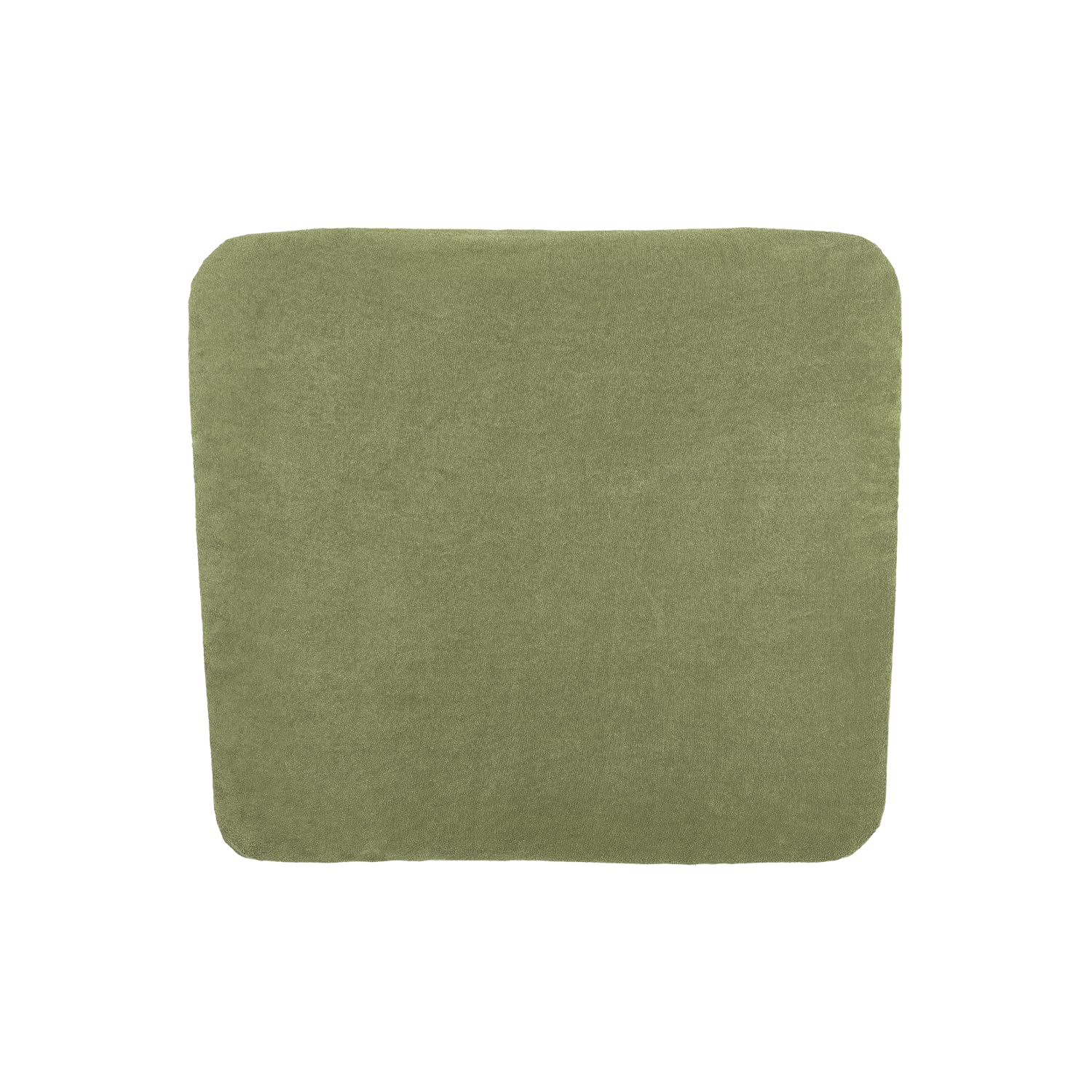 Meyco Baby Wickelauflagenbezug Frottee - 85x75cm - Spannbetttuch Wickelunterlage - 80% Baumwolle - Oeko Tex zertifiziert - kuschelig weich & hautfreundlich - waschbar & trocknergeeignet - Olive Grün