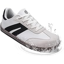 LARNMERN Steel Toe Skate Shoes Men Safety Work Sneakers Wide Toe Box Barefoot Zero Drop Non Slip Shoe