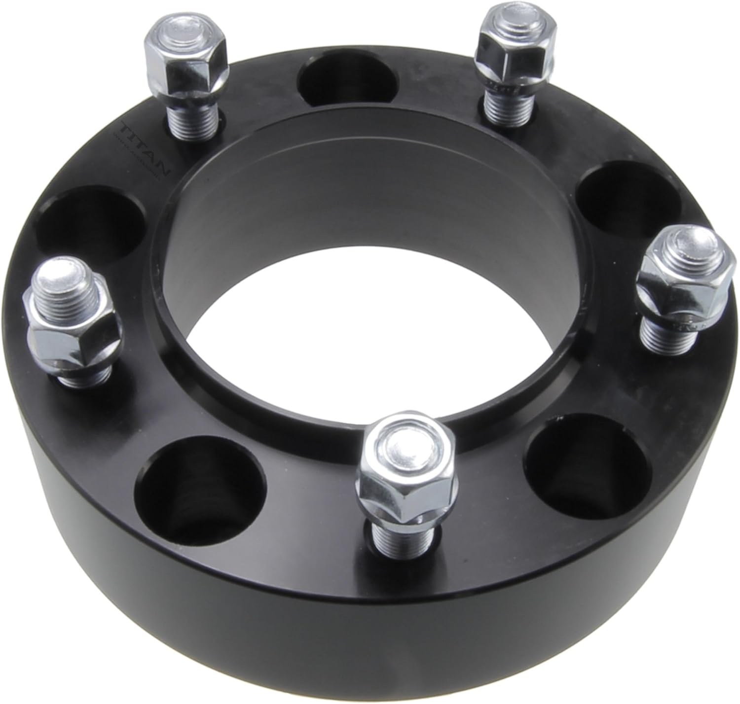 2" 5x150 Hubcentric Wheel Spacers - Space Out Wheels for Increased Clearance - 2 Inch (50mm), 5x150, 110mm Hub, 14x1.5 Studs - Set of 4 - Black