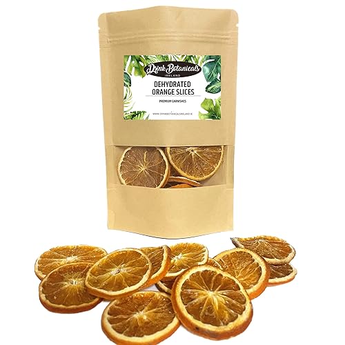 Miniatura 9 de Ruedas de rodajas de naranja seca deshidratada  Aproximadamente 17 rebanadas  100% natural  Sin azúcar  Sin gluten  Ruedas de naranja deshidratadas