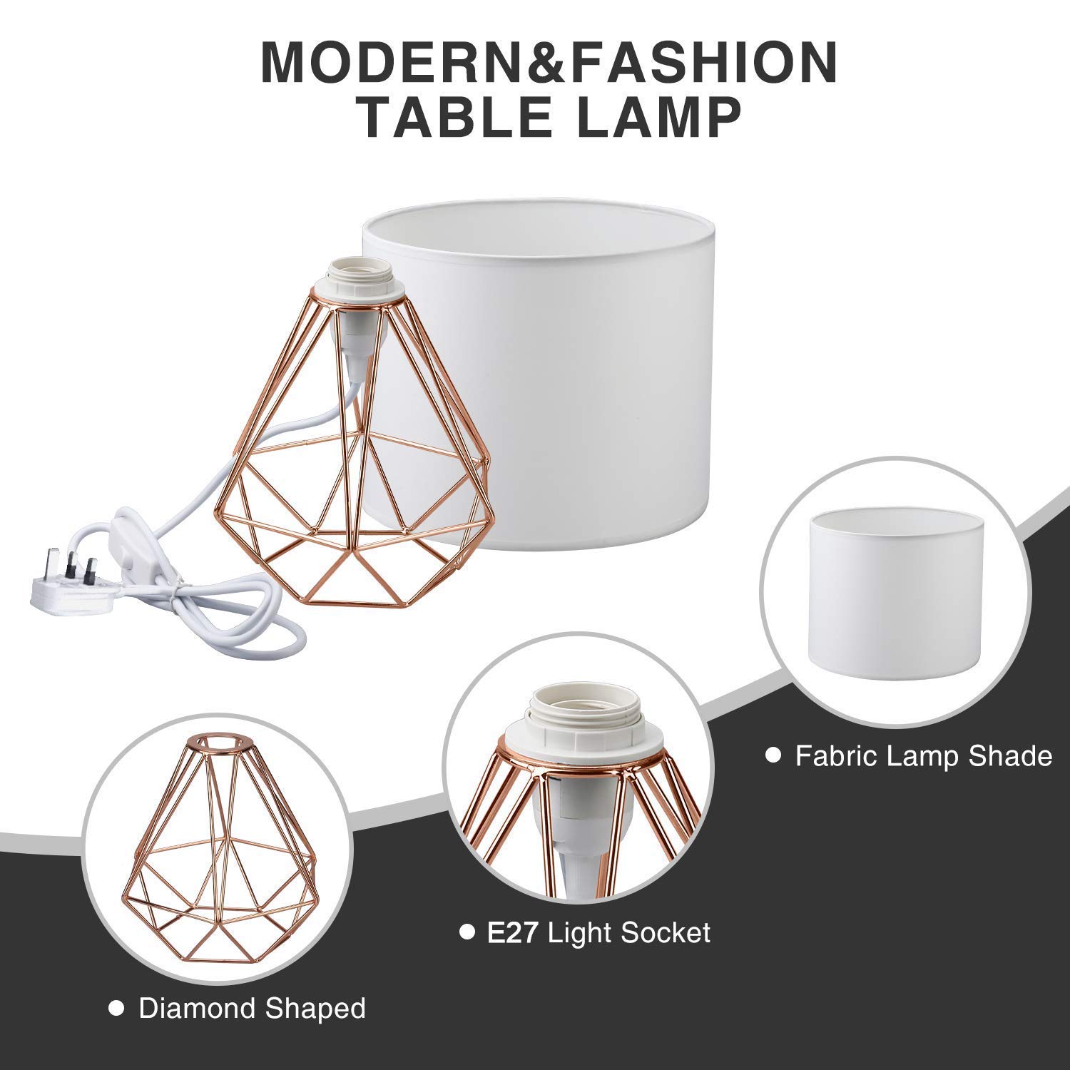 Modern Desk Lamp Mini FRIDEKO HOME Vintage Industrial Table Lamp