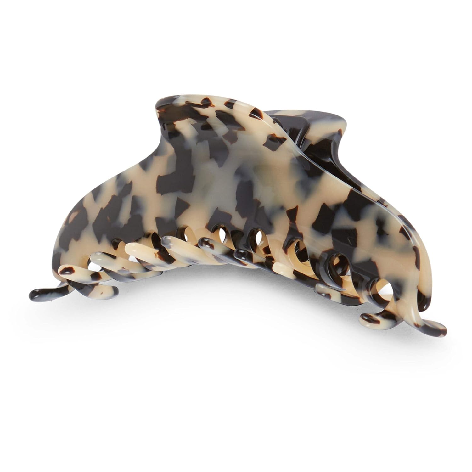 Allure Emmeline French Jumbo Jaw Clip, Large Hair Clip for Thick Hair - Tokyo Black