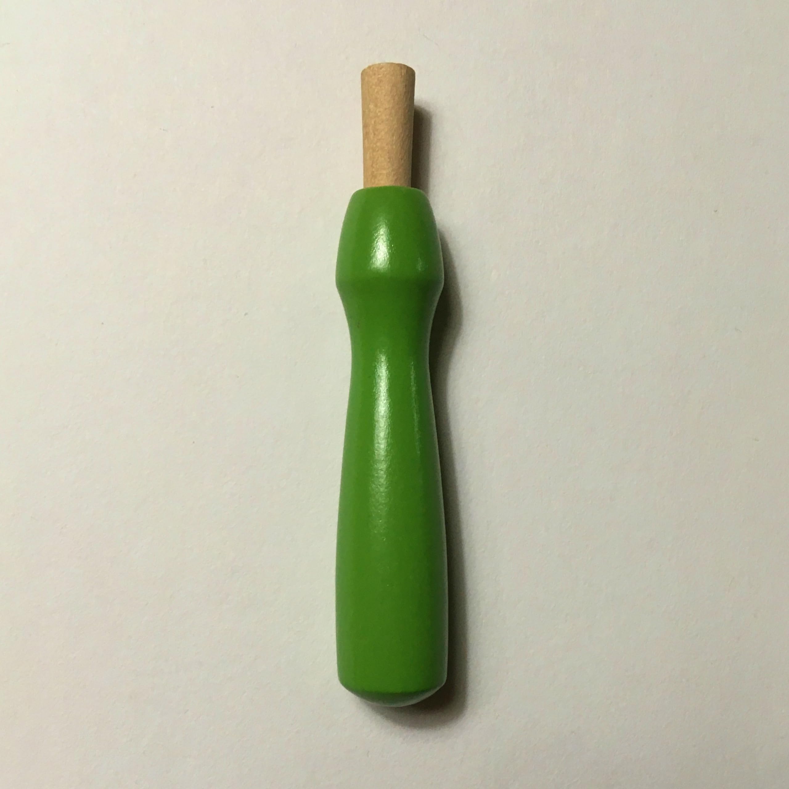 M00260-Green 1pc Needle Felting Needle Handle Holder Wooden Holder for Needle