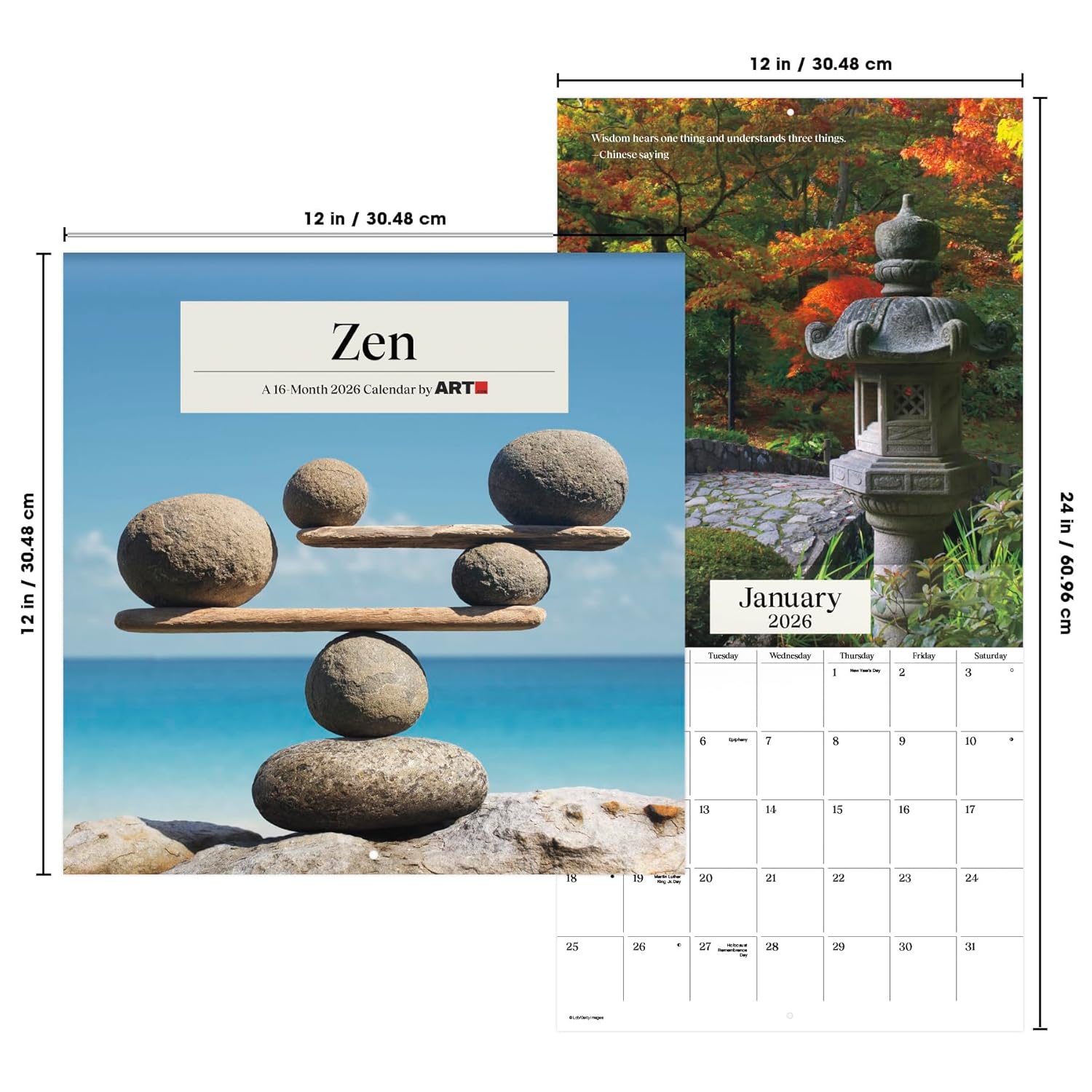 2026 Zen Wall Calendar - Image 7