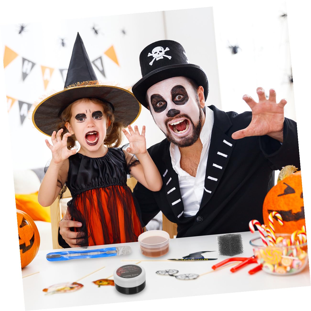 4pcs Halloween Special Effects Skin Wax Set Fake Makeup Wax for Scar Modeling and Face Painting, Costume Makeup for Halloween Party and Cosplay