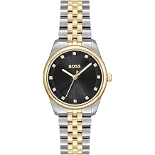 BOSS Womens Graceful Precious Watch, Stainless Steel Bracelet 3B Modern, Stylish Timepiece - Gift for Her 32mm
