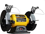 Digital Display 8 Inch Variable Speed Bench Grinder, 3/4HP 5.0 Amp Power Bench Grinder with Work Light, Adjustable Tool Rest and Cast Iron Base for Knife, Chisel