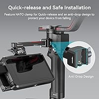 Vista 5 de SMALLRIG Montura Ajustable de Monitor de Cámara con Liberación Rápida, Abrazadera NATO, Montaje de Zapata Fría, Diseño Anti-Giro para DJI RS 4