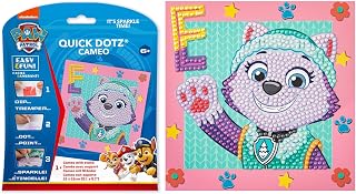 Everest Paw Patrol Diamond Painting Kits for Kids - Diamond Art Kits a Relaxing Creative Craft Kit with Dotz Gems 5.1"x5.1"
