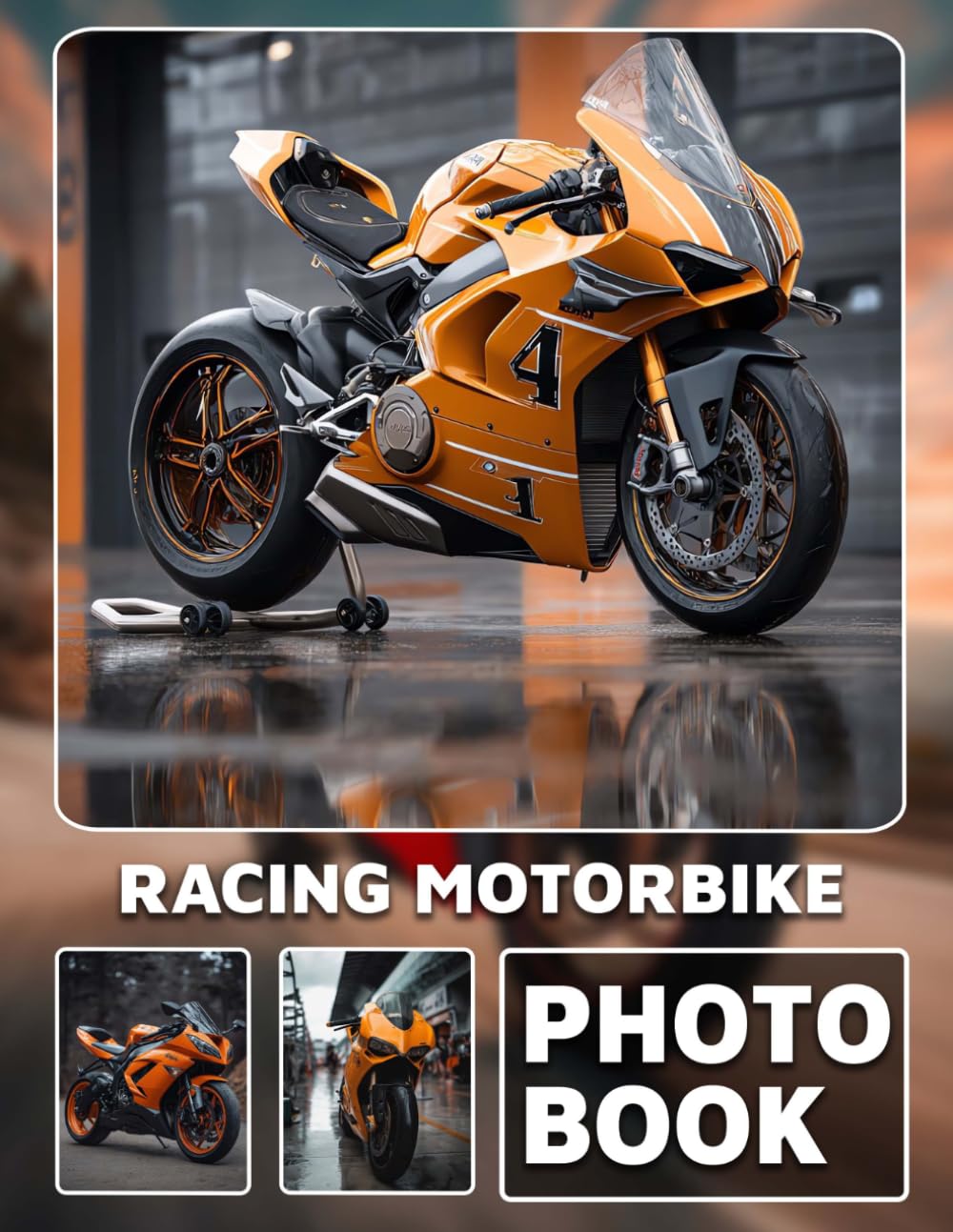 Racing Motorbike Photo Book: Photo Album Collection Featuring 40 Images Of Speedy Motorcycles And Thrilling Race Scenes
