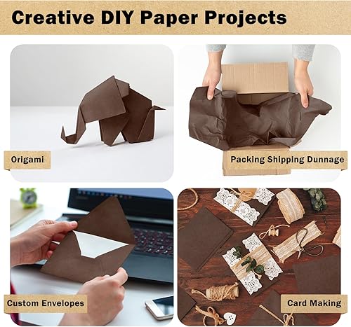 Vista 113 de RUSPEPA Rollo grande de papel de estraza de 30 x 393 pulgadas (32.8 pies), papel de regalo morado reciclable para envolver regalos de cumpleaños