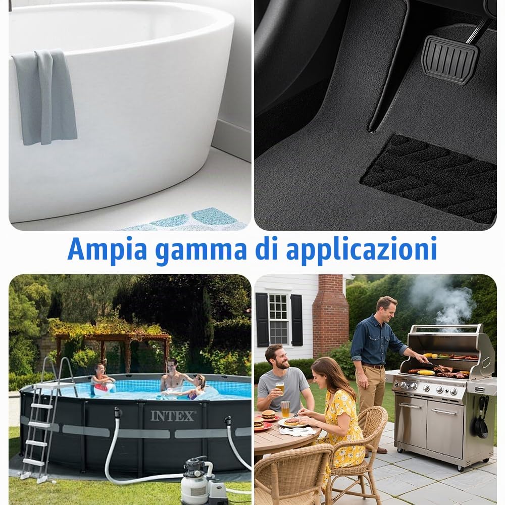 4M Tappetino Rotondo per Piscina, Tappetino per Piscina Fuori Terra, Feltro Tappeto Protettivo, Tappetino Piscina Extra Spesso per Piscina, Prolunga Durata del Rivestimento