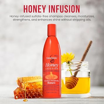 Biocare StrongEnds Honey Infusion Hydrating & Strengthening Shampoo with Coconut Milk Ambrosia