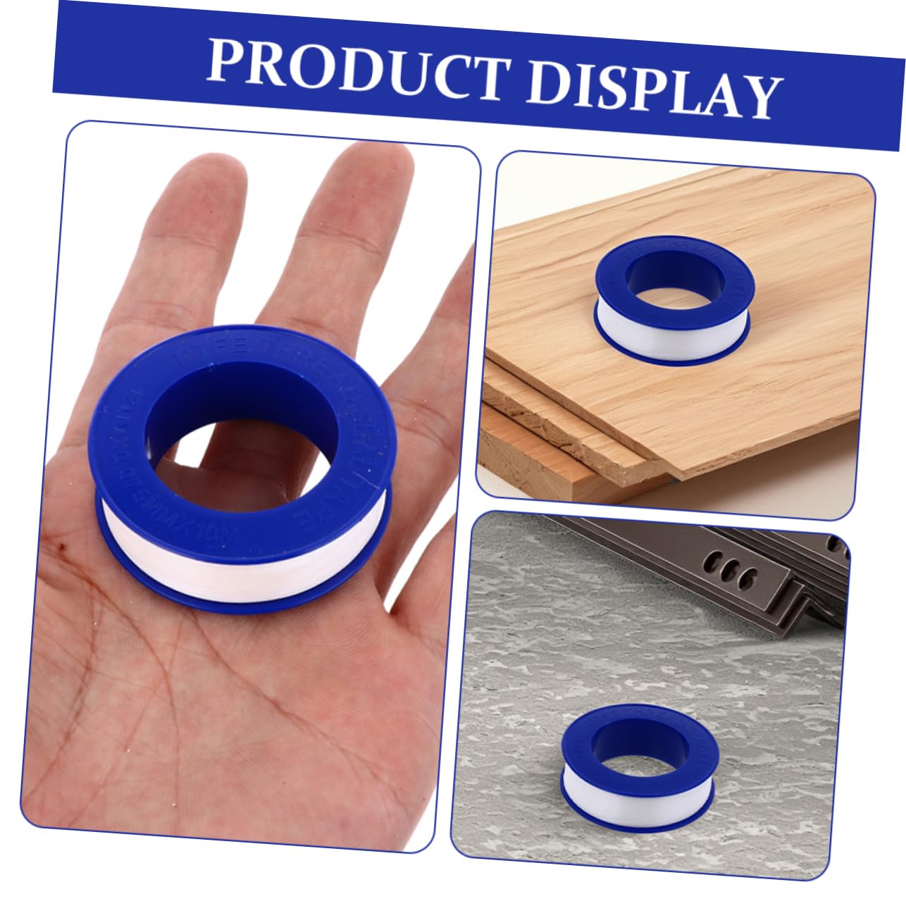 Amosfun 12 Rolls PTFE Sealant Tape for Pipes and Pipe Joints