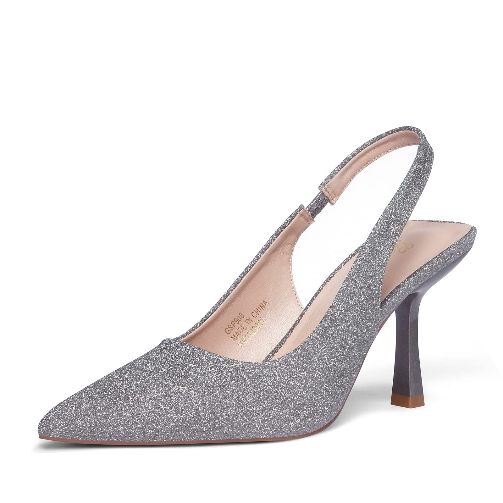 GENSHUO Damen Stiletto High Heels 10CM Sexy Spitze Stiletto