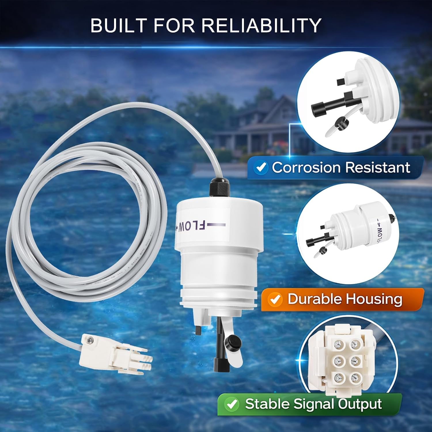 APA0003 Tri-Sensor Replacement for AutoPilot Compatible with Pool Pilot Digital, Soft Touch & Total Control Systems Salt Level & Water Temperature Sensor image 5