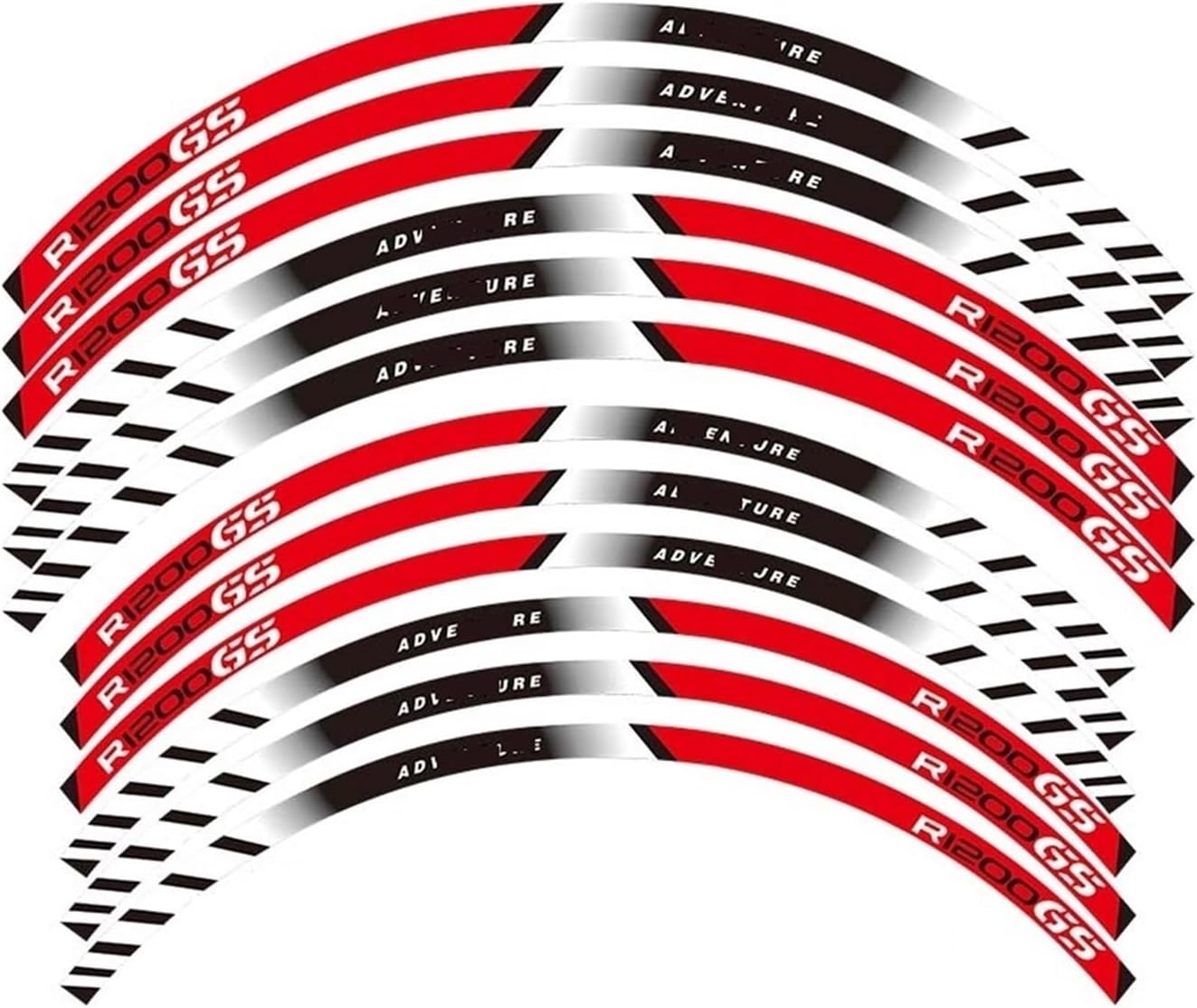 for A&dventure for R1200GS Motorcycle Decal Decorative Stripe 19''17''Wheel Stickers(2)