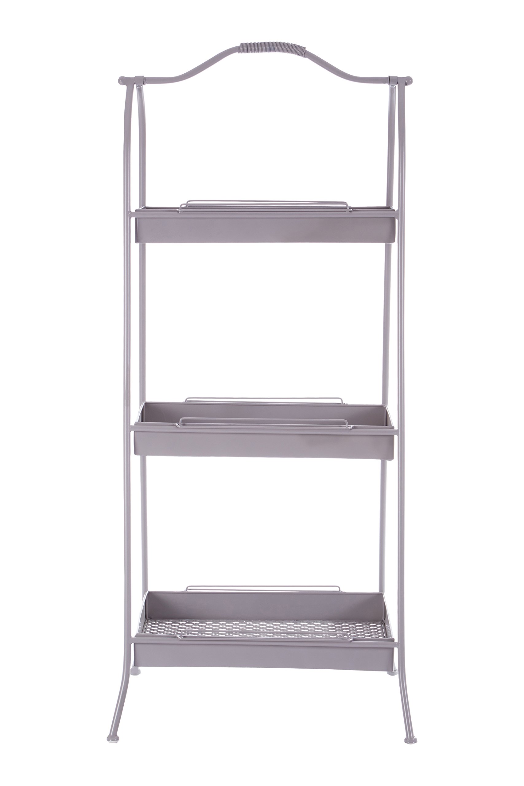 Premier Housewares Lexa Metal Storage Rack Grey