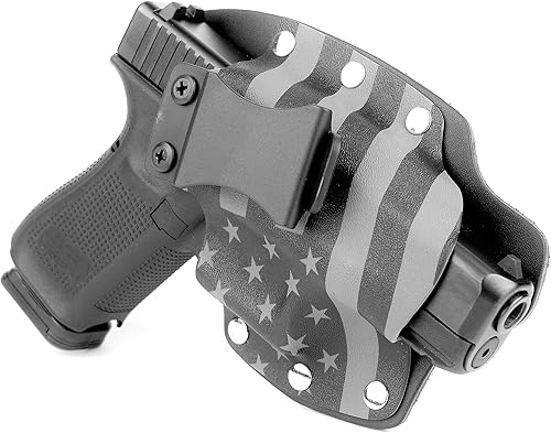 Miniatura 3 de Fundas de transporte ocultas híbridas IWB de color gris plomizo para más de 200 pistolas diferentes. Versiones izquierda y derecha disponibles.