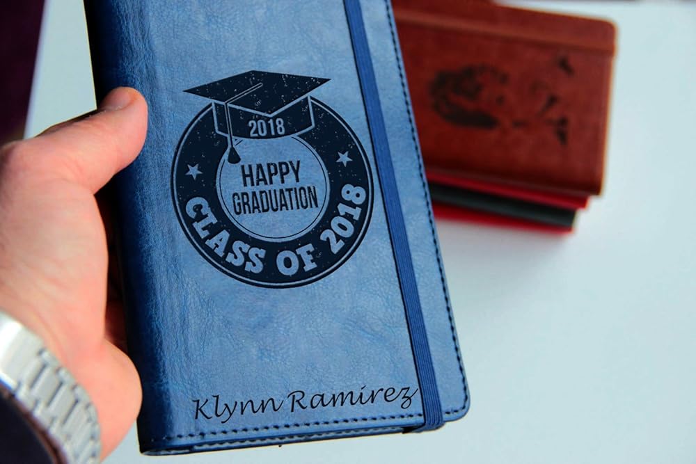 Personalized laser engraved graduation Journal Customizable