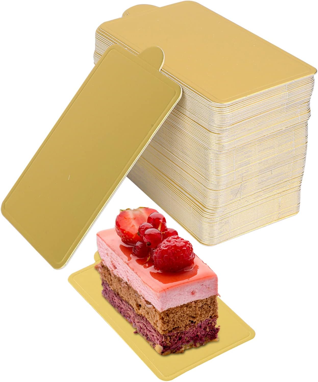 Agatige 100Pcs 4"x2.3" Mini Cake Boards