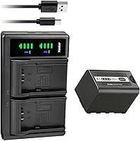 Vista 10 de Kastar 2-Pack Battery and LTD2 USB Charger Replacement for Panasonic AG-CX10, AG-CX350, AG-DVX200, AG-DVX200PJ, AG-DVX200PB, AG-DVX200PX