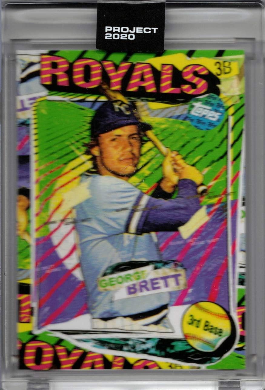 Topps Project 2020 Baseball Card #55 1975 George Brett by Tyson Beck - Only 1,992 made!