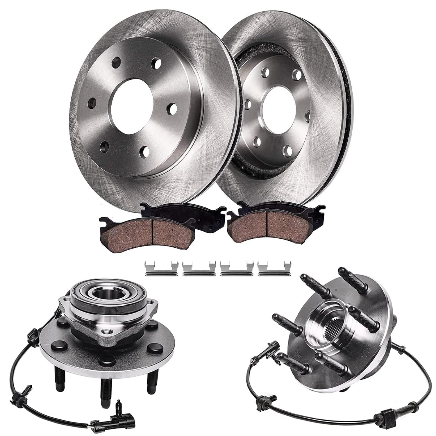 Detroit Axle - 4WD Front Brake Kit for Chevrolet GMC Express Savana 2500