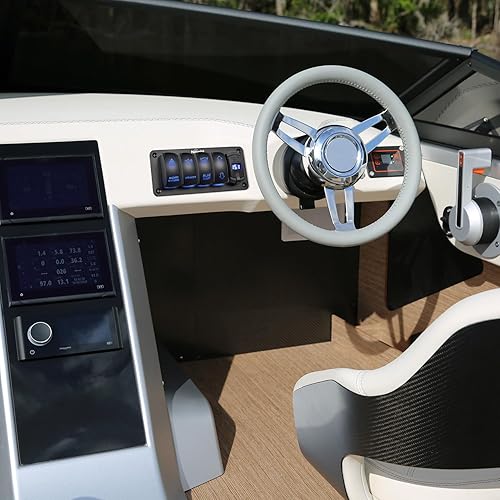 Miniatura 7 de Nilight - Interruptor basculante momentáneo con polaridad inversa y motor de flechas DPDT de 20 A, 12V, 24V, 7 pines (ON), apagado (ON), de palanca,