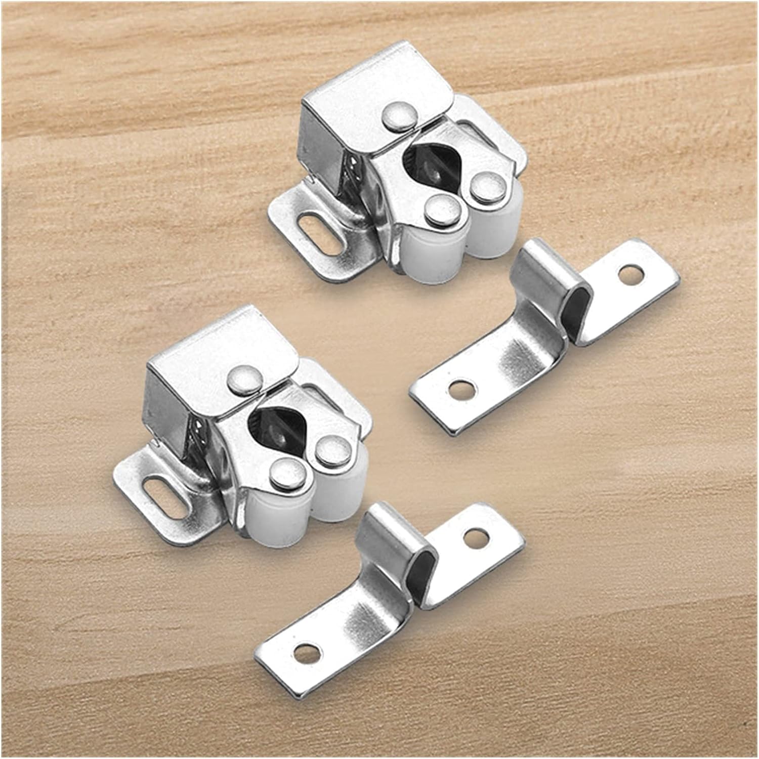 2PCS Magnet Cabinet Catches Door Stop Closer Stoppers Damper Buffer for Wardrobe Hardware Furniture Fittings Accessories(White-Fruit peach5)