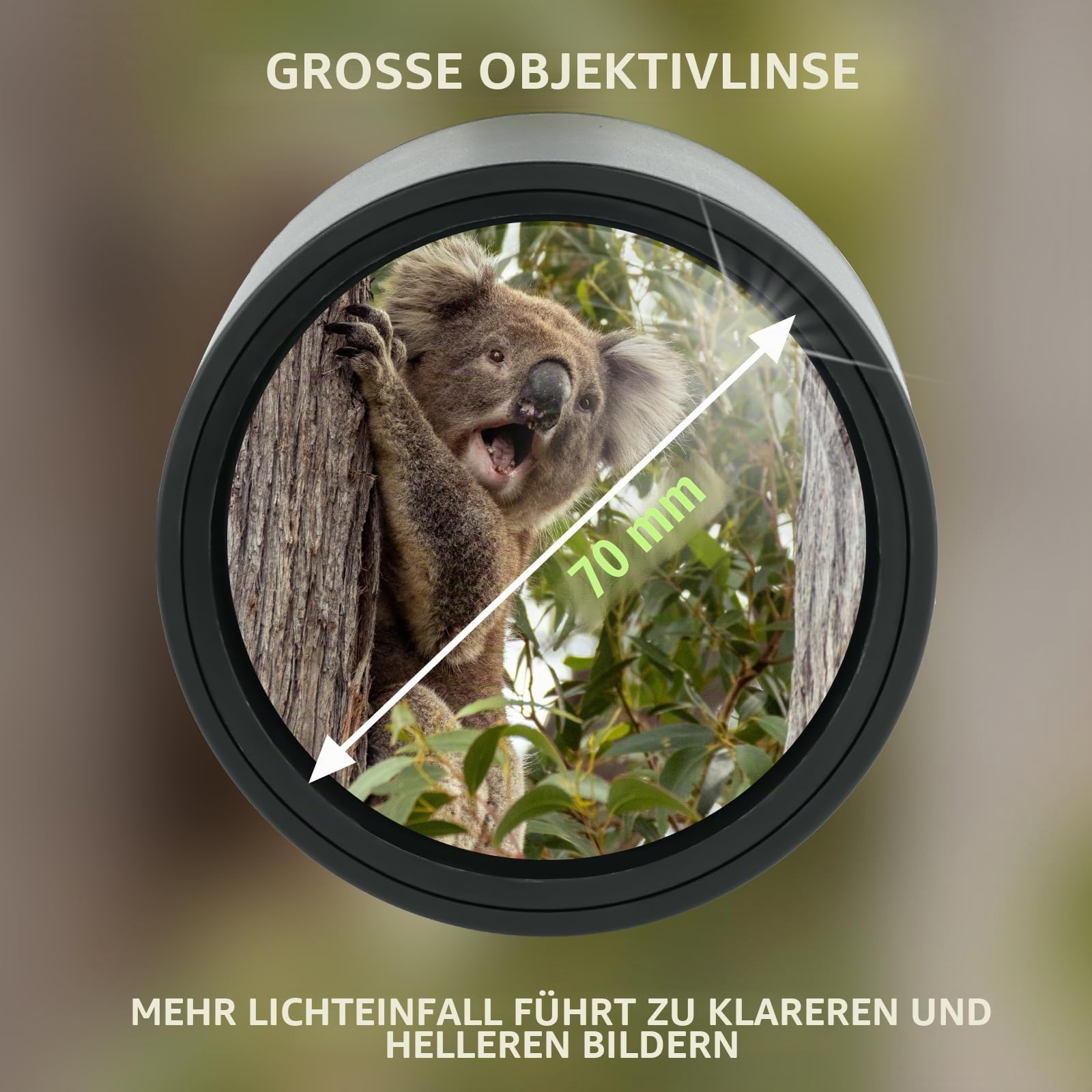25-75X70 Spektiv für Zielschießen - HD Spektiv mit Stativ Tragetasche & Smartphone Halterung - für Vogelbeobachtung Jagd Wildtierbeobachtung