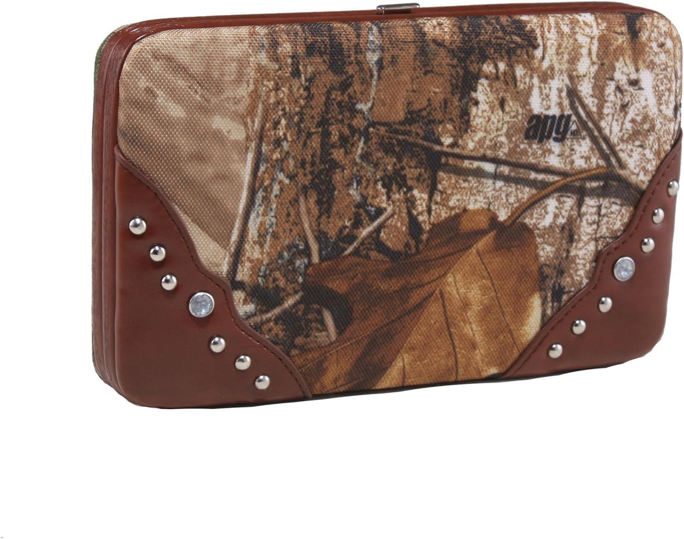 Emperia Women's Wallet/Clutch with Push Button Closure and Rhinestone Embellishments