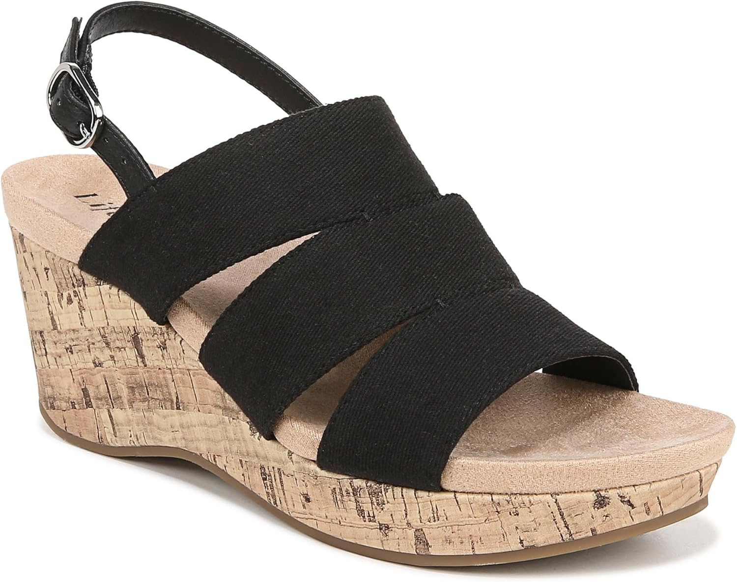LifeStride Women's Darby Slingback Wedge Sandals