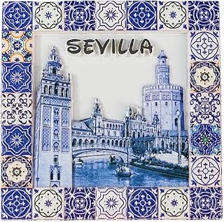 Seville Spain 3D Fridge Magnet Souvenir Gift,Resin Handmade Sevilla Refrigerator Magnet Home & Kitchen Decoration Collection