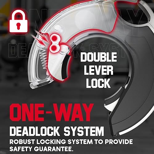 Miniatura 3 de KeppiFitness - Pinzas para barra, nuevo concepto de abrazaderas para barra de levantamiento de pesas, clips de peso de bloqueo rápidoextracción,