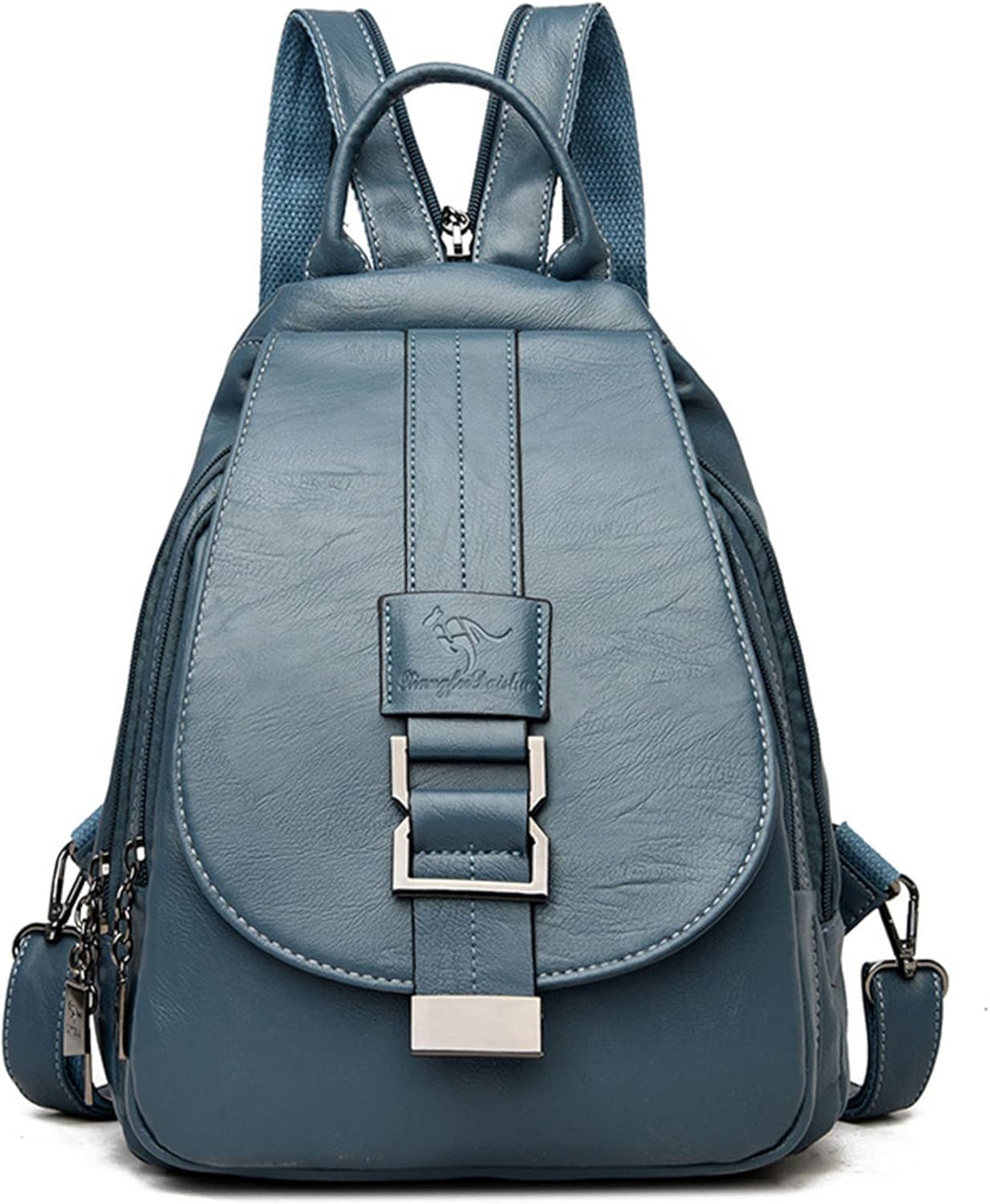 DevilAngel Soft Genuine Leather Backpack for Women,Large Capacity Satchel Shoulder Handbags for Shopping Trip