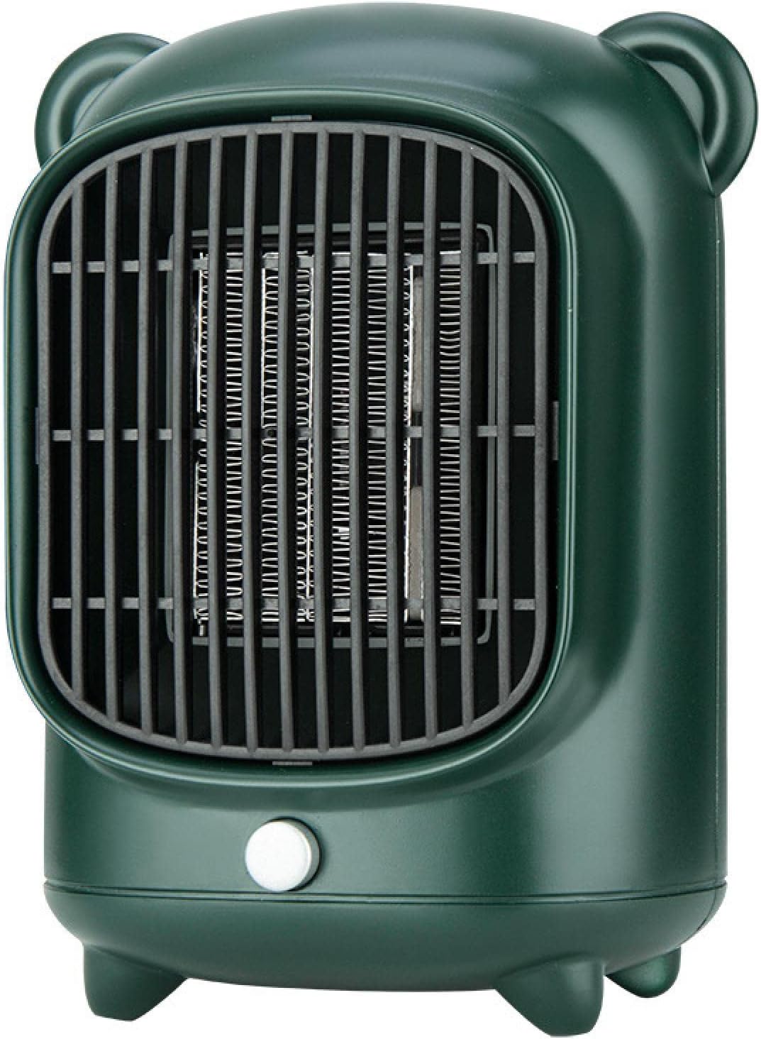 Portable Space Heater Mini Heater with Ptc Ceramic Heating Element Suitable for Indoor Home Office Personal Use White/Green Safety Protection Sundial Green