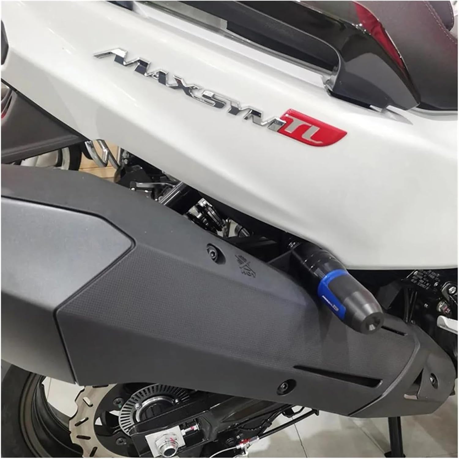 Anti Crash Pad Protector For SYM MAXSYM TL 500 508 Maxsym TL500 TL508 2020-2023 Motorcycle Exhaust Slide Guard(1pieces Black)