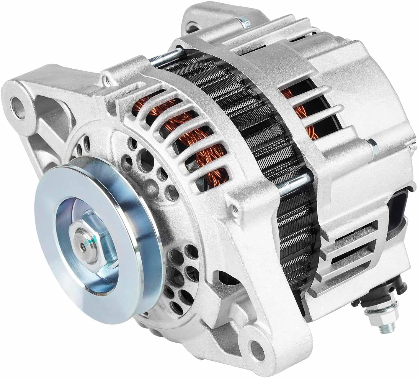 Alternator Replacement Compatible with 1995 1996 1997 Nissan Pickup 2.4L Replace 23100-0S300, 2310M-0S300RW, LR160-727, 400-44020, AHI0016, 334-2065A, 2-13644, 2-13778, 13644