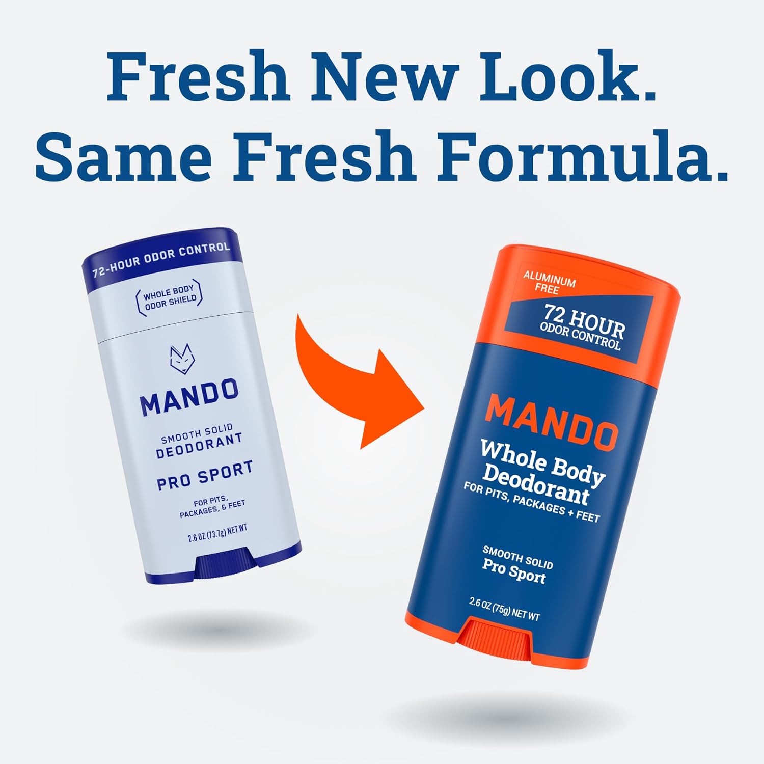 Mando Whole Body Deodorant - Invisible Cream and Solid Formulas - 72 Hour Odor Control - Aluminum & Baking Soda Free - Skin Safe - 3 oz Cream & 2.6 oz Solid Bundle - Pro Sport - Image 6