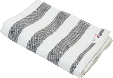 Amazon ブルーム 今治 グルービーボーダー ガーゼ バスタオル 日本製 ブラック バスタオル ホーム キッチン オンライン通販