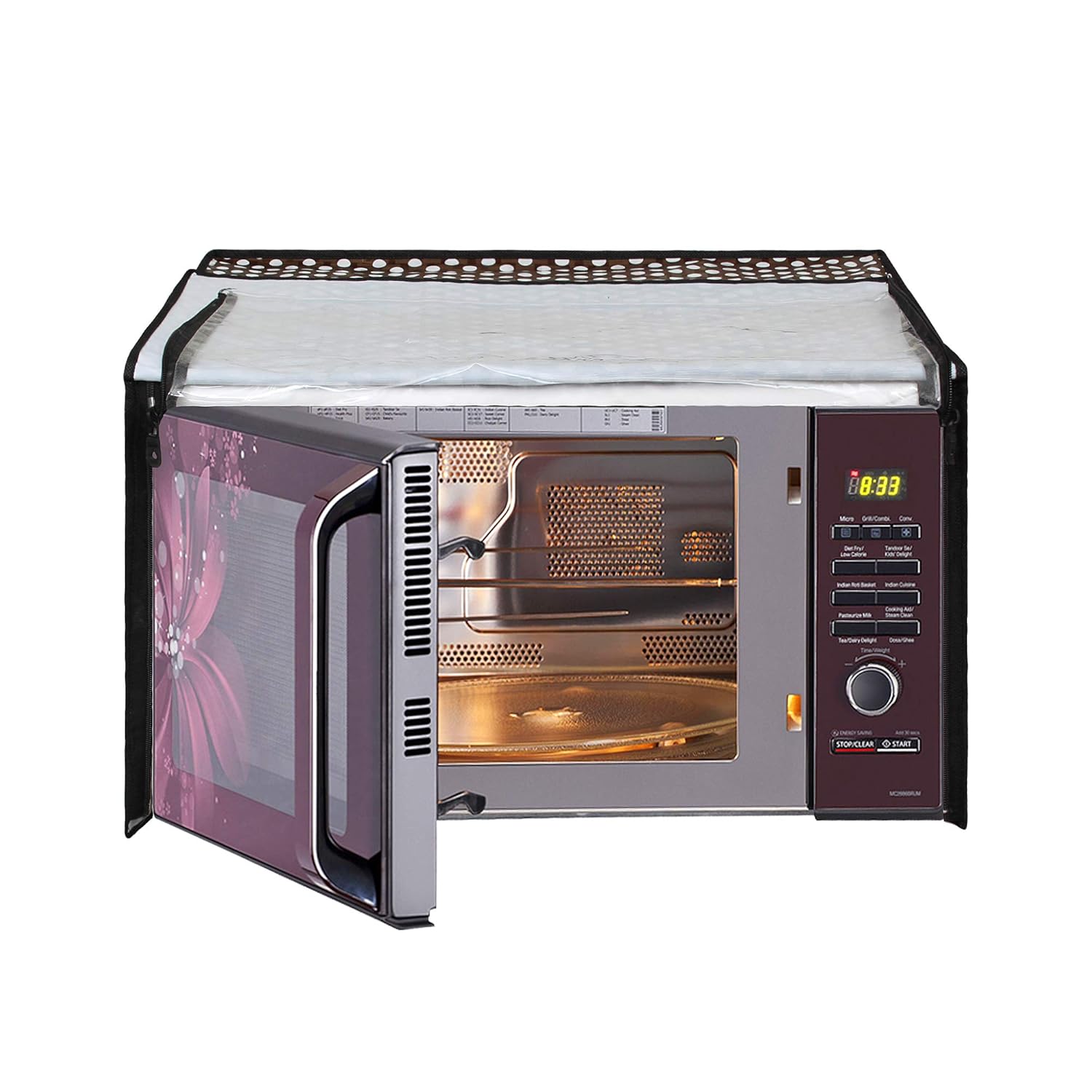 Lithara Printed Waterproof Microwave Oven Cover for Samsung Microwave Oven Cover 20 litre GW731KD-S/XTL | Sams28 (Multicolor) Lithara Printed Waterproof Microwave Oven Cover for Samsung Microwave Oven Cover 20 litre GW731KD-S/XTL | Sams28 (Multicolor)